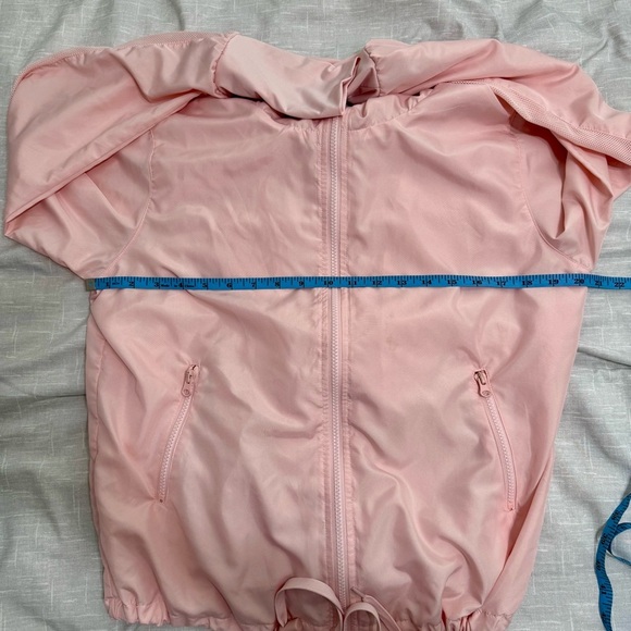 ZYIA Active Pink Blush Zip Up Bomber Athletic Adjustable Jacket Sz M - Picture 11 of 13